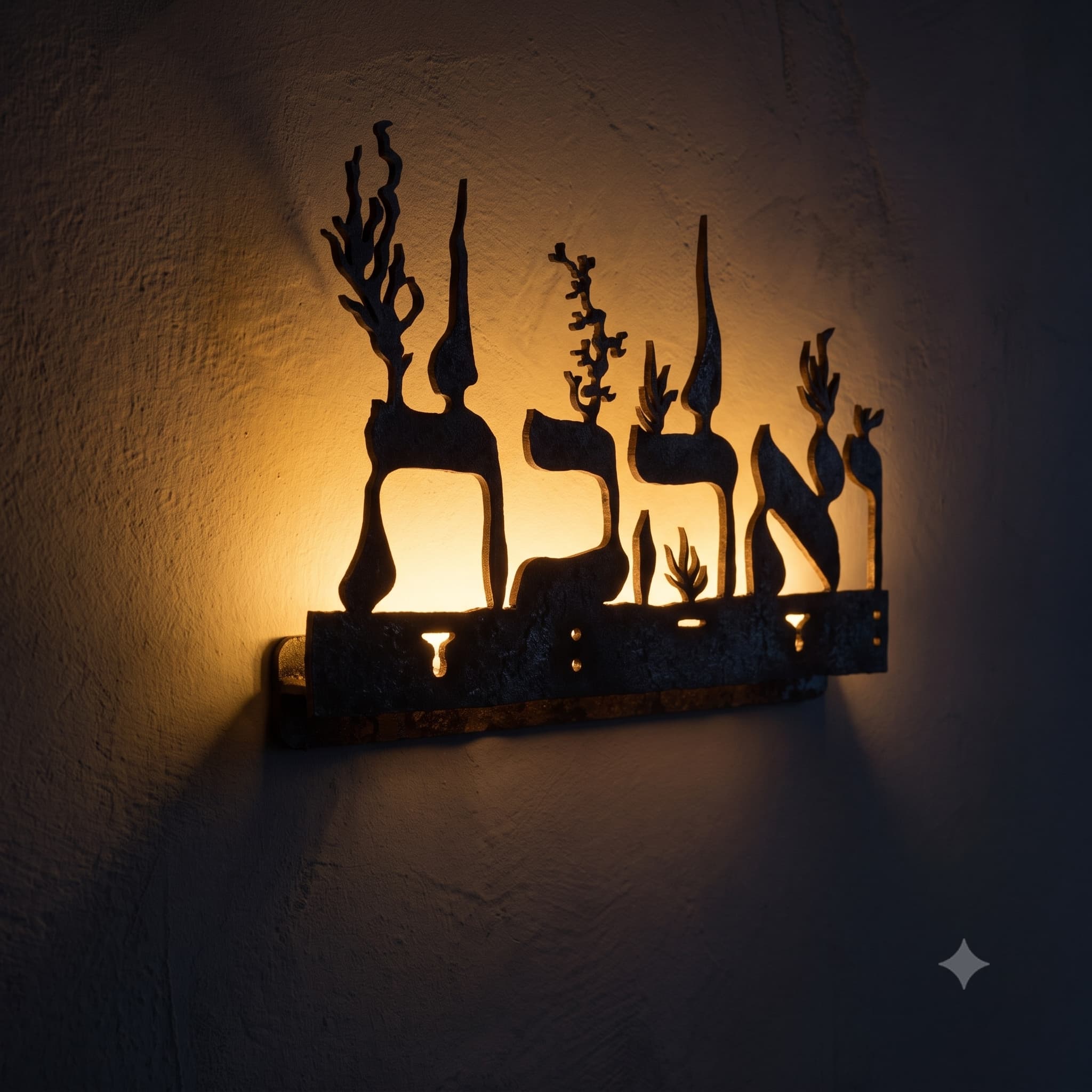 ואהבת | מנורת קיר - ברזל מוחלד