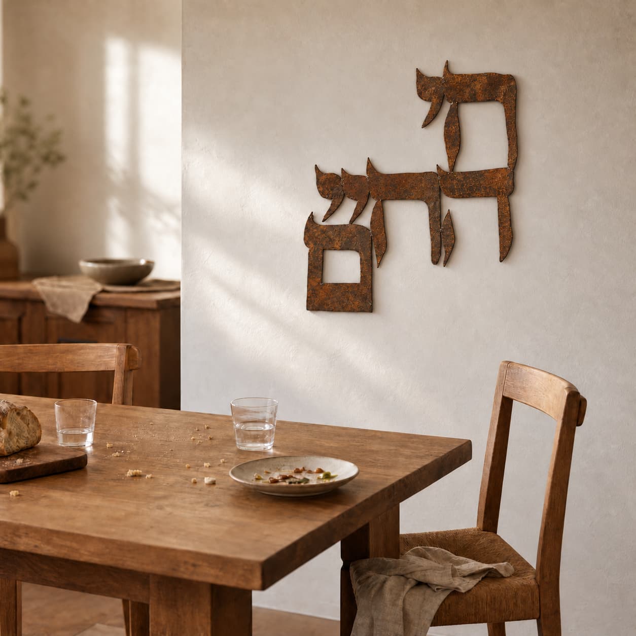 Chai HaChaim - Life of All Life | Wall Piece - Rusted Iron