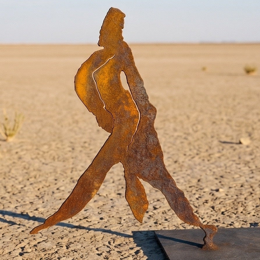 A path the eagle has not known | Sculpture - rusted iron