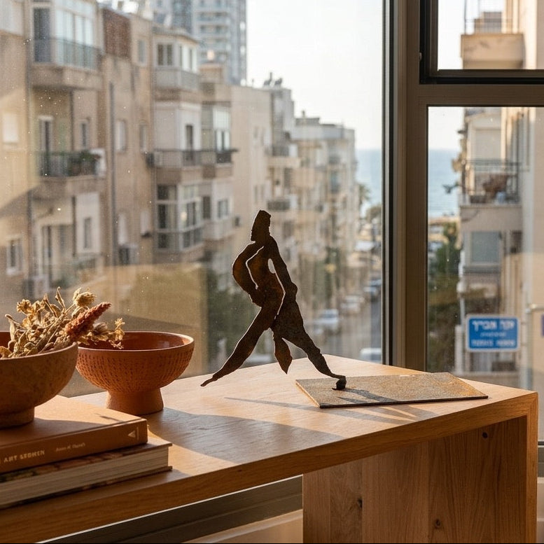 A path the eagle has not known | Sculpture - rusted iron