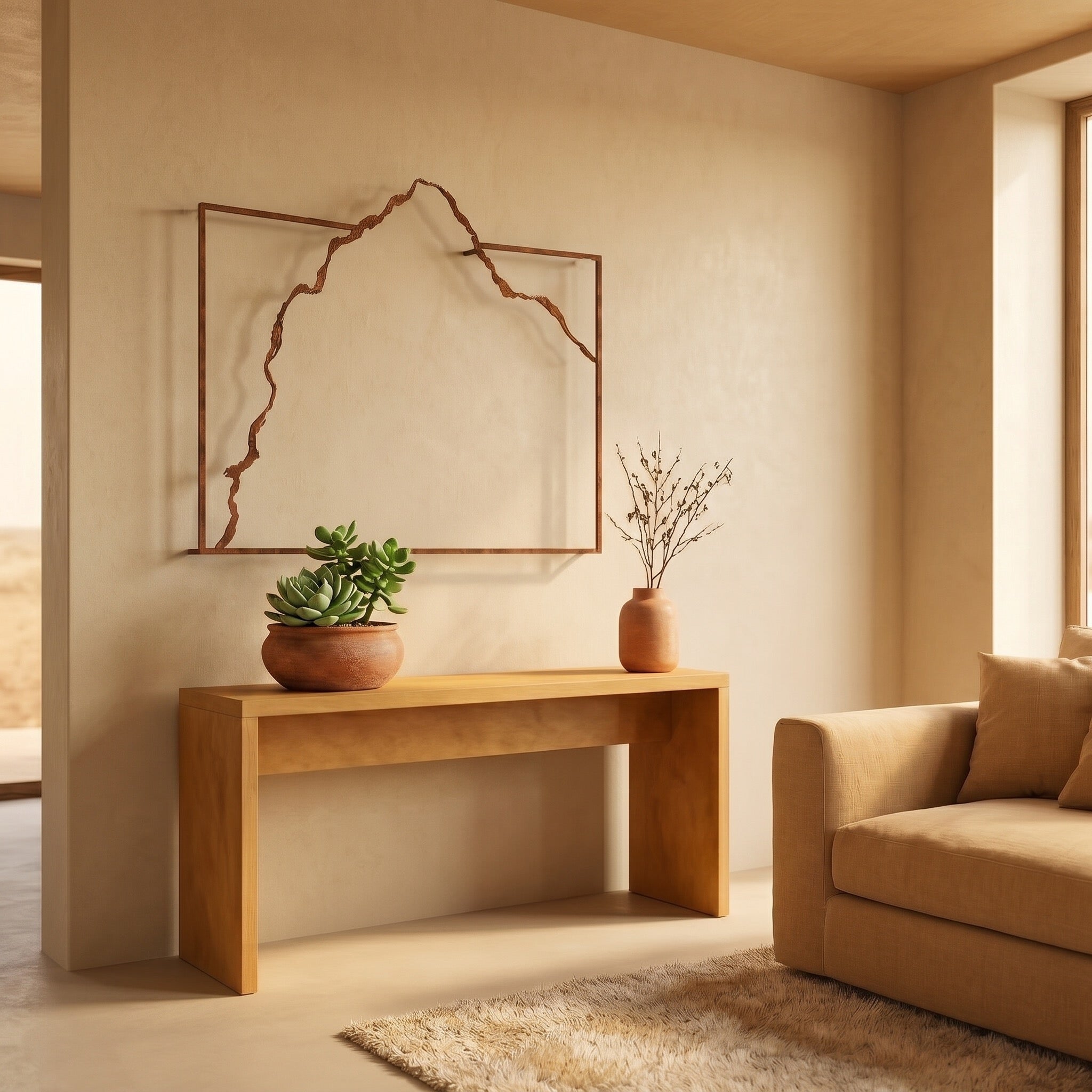 Mount of Love | Wall Piece - Rusted Iron