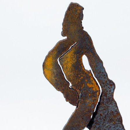 A path the eagle has not known | Sculpture - rusted iron