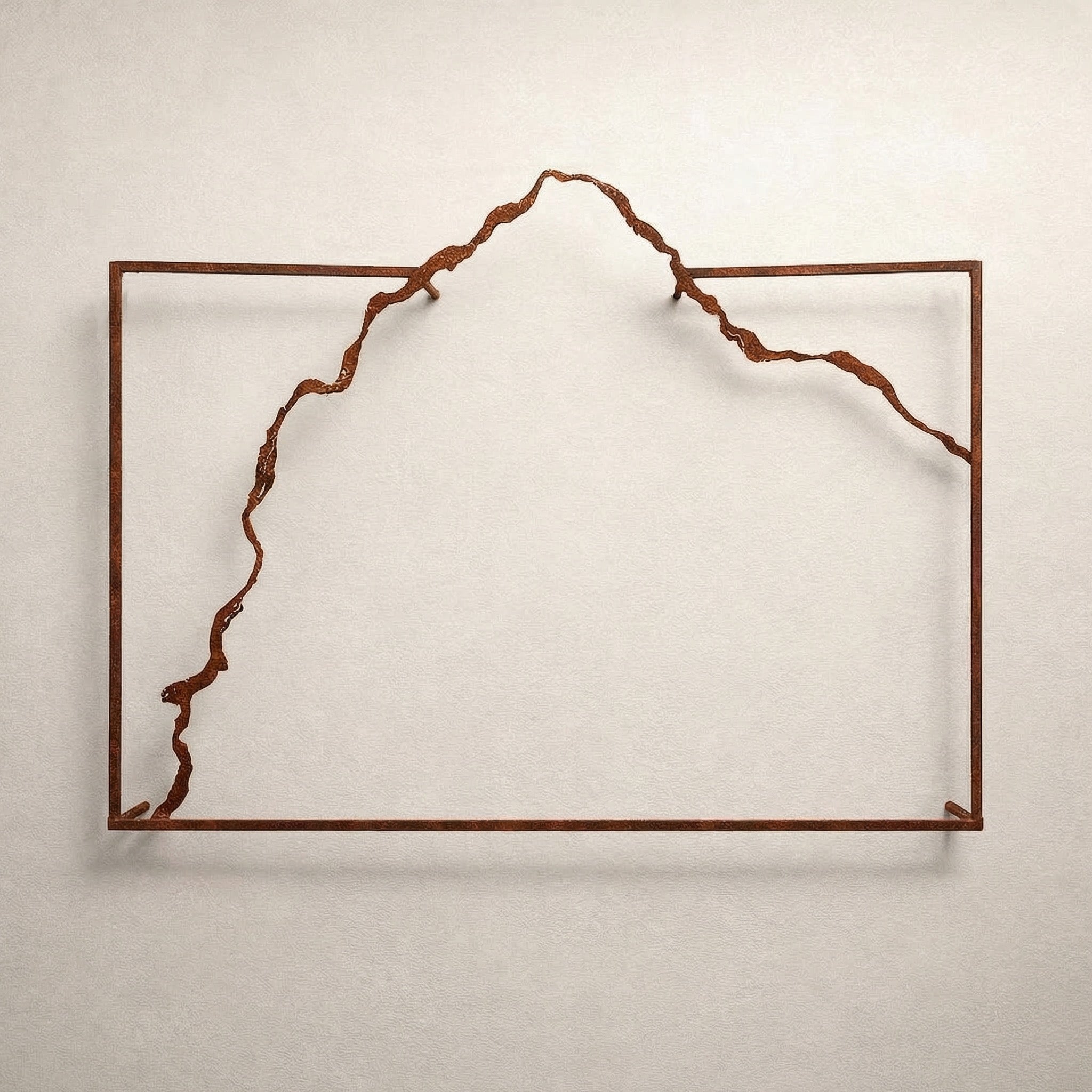 Mount of Love | Wall Piece - Rusted Iron