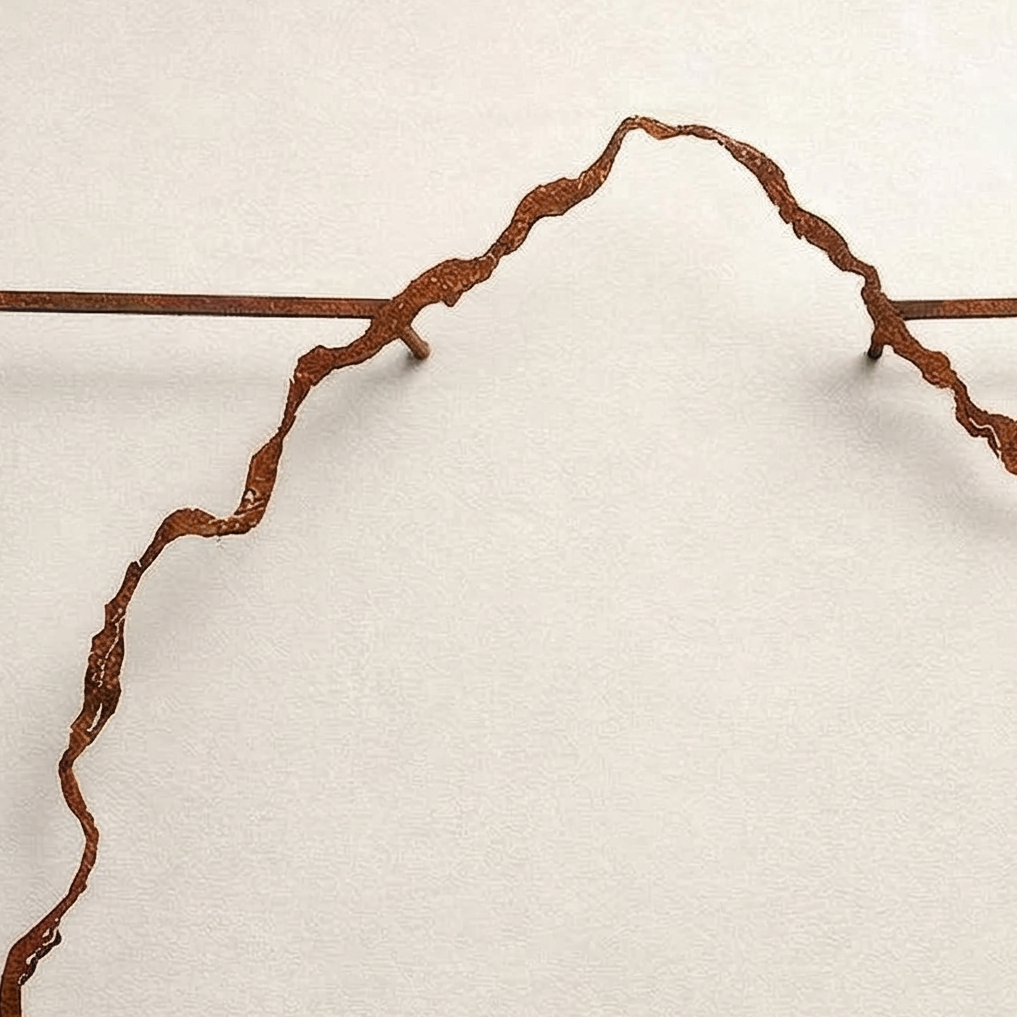 Mount of Love | Wall Piece - Rusted Iron