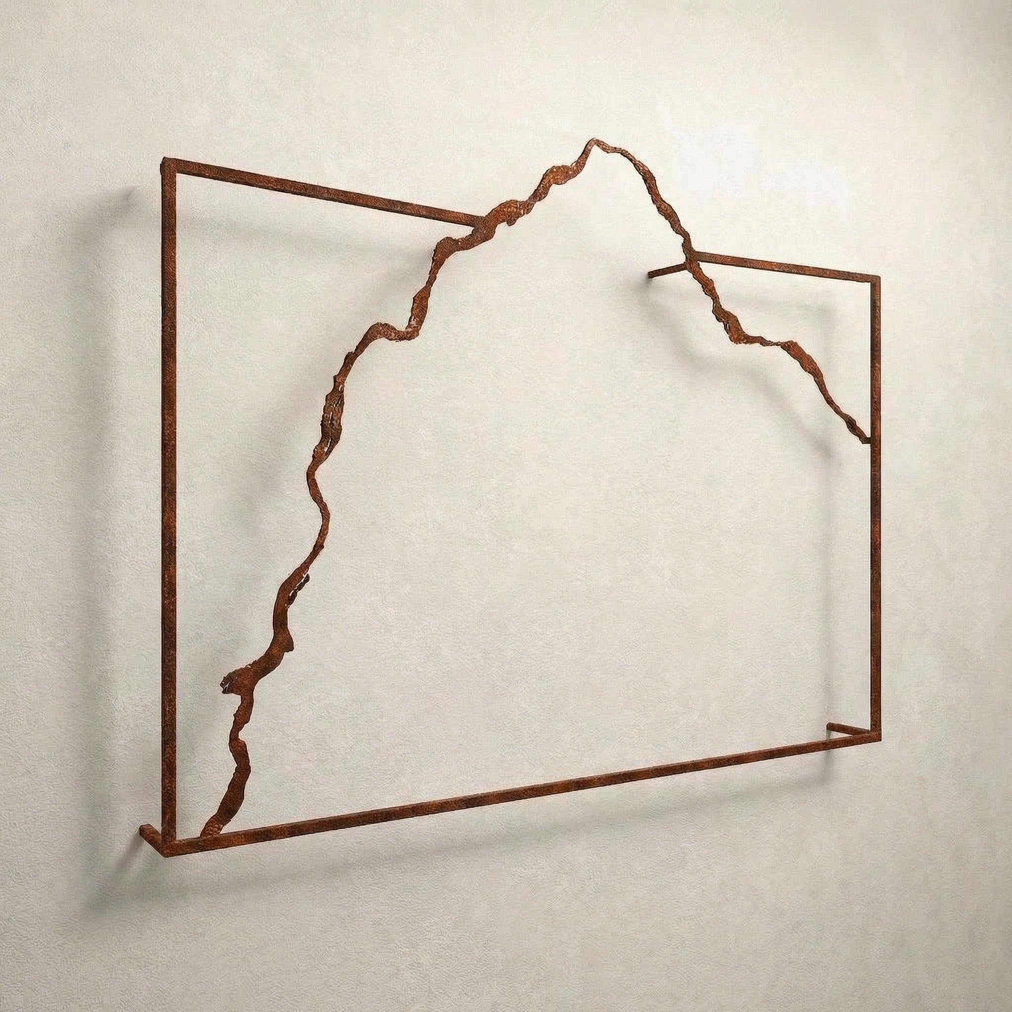 Mount of Love | Wall Piece - Rusted Iron