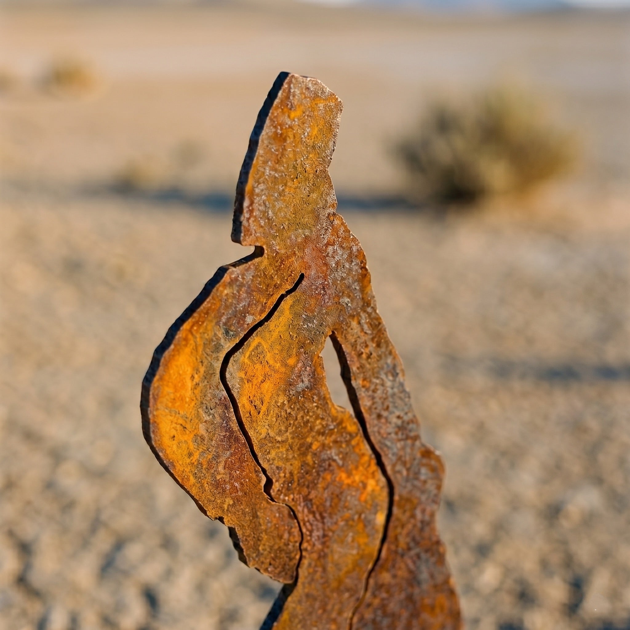 A path the eagle has not known | Sculpture - rusted iron