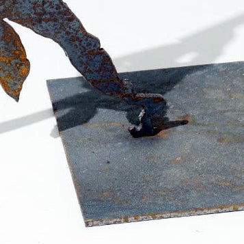 A path the eagle has not known | Sculpture - rusted iron